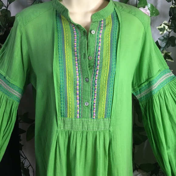 *Zara Basic* Cotton boho style mini dress over top - Picture 3 of 7